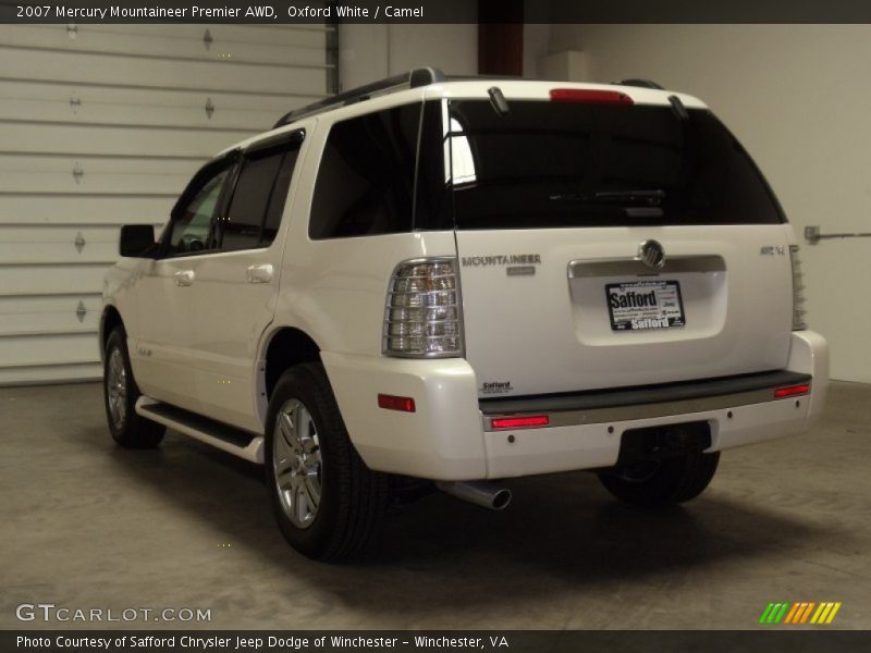 Oxford White / Camel 2007 Mercury Mountaineer Premier AWD