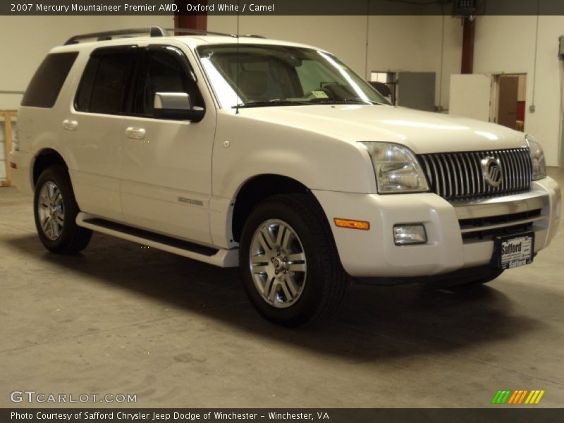 Oxford White / Camel 2007 Mercury Mountaineer Premier AWD