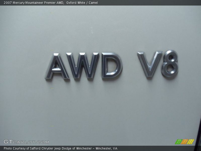 Oxford White / Camel 2007 Mercury Mountaineer Premier AWD