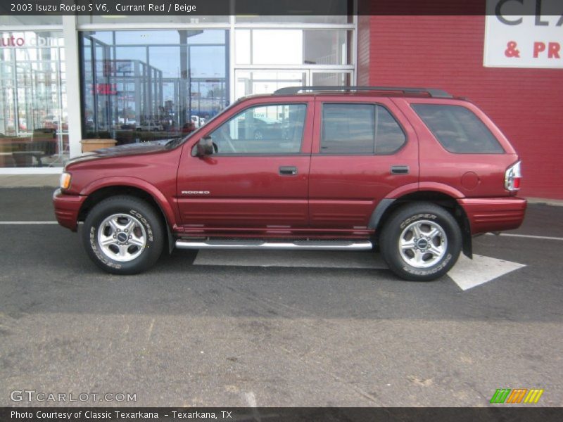  2003 Rodeo S V6 Currant Red