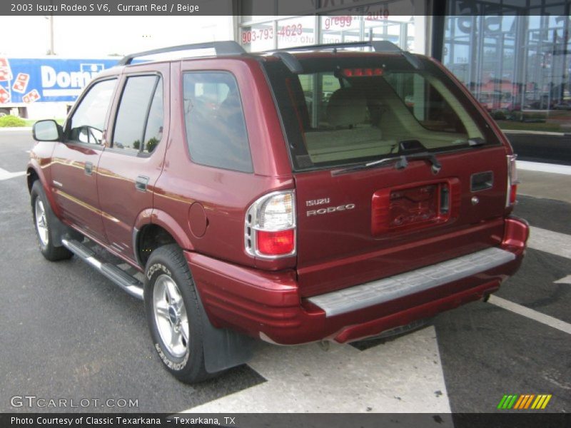 Currant Red / Beige 2003 Isuzu Rodeo S V6
