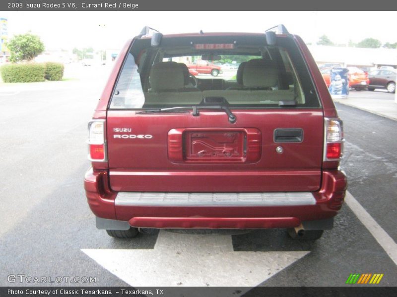 Currant Red / Beige 2003 Isuzu Rodeo S V6