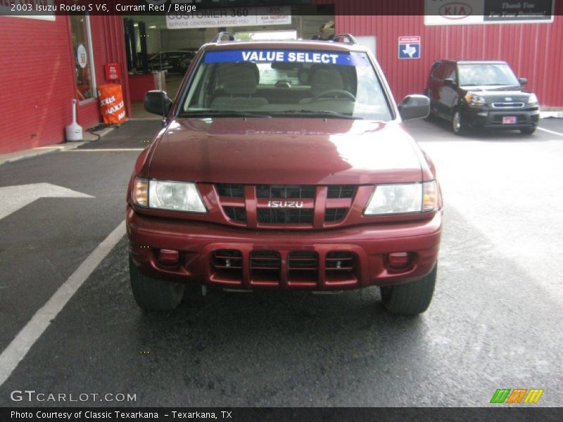 Currant Red / Beige 2003 Isuzu Rodeo S V6