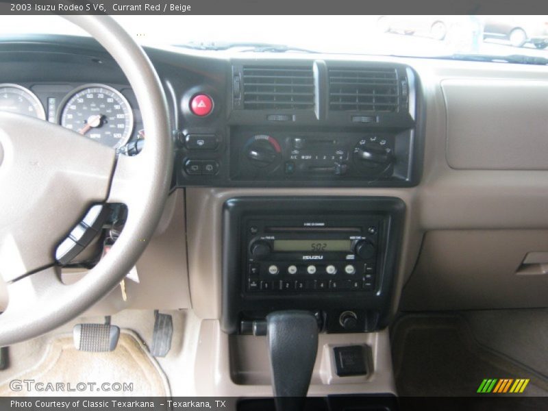 Currant Red / Beige 2003 Isuzu Rodeo S V6