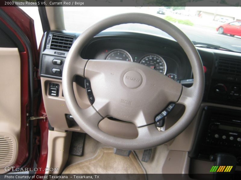 Currant Red / Beige 2003 Isuzu Rodeo S V6