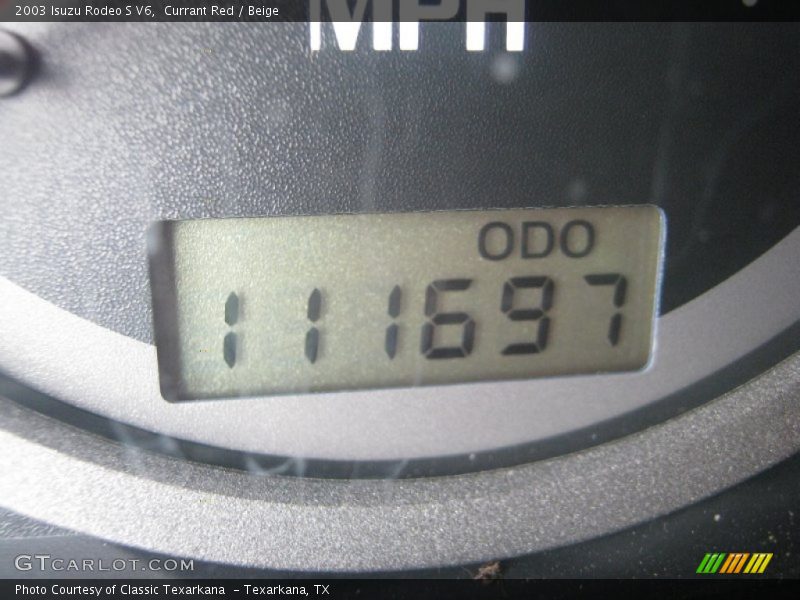 Currant Red / Beige 2003 Isuzu Rodeo S V6