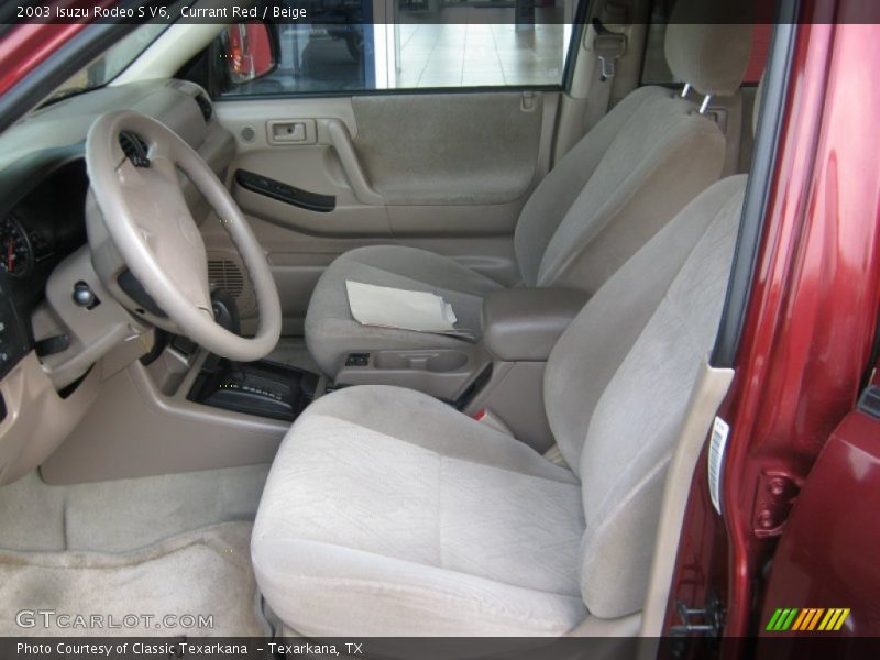Currant Red / Beige 2003 Isuzu Rodeo S V6