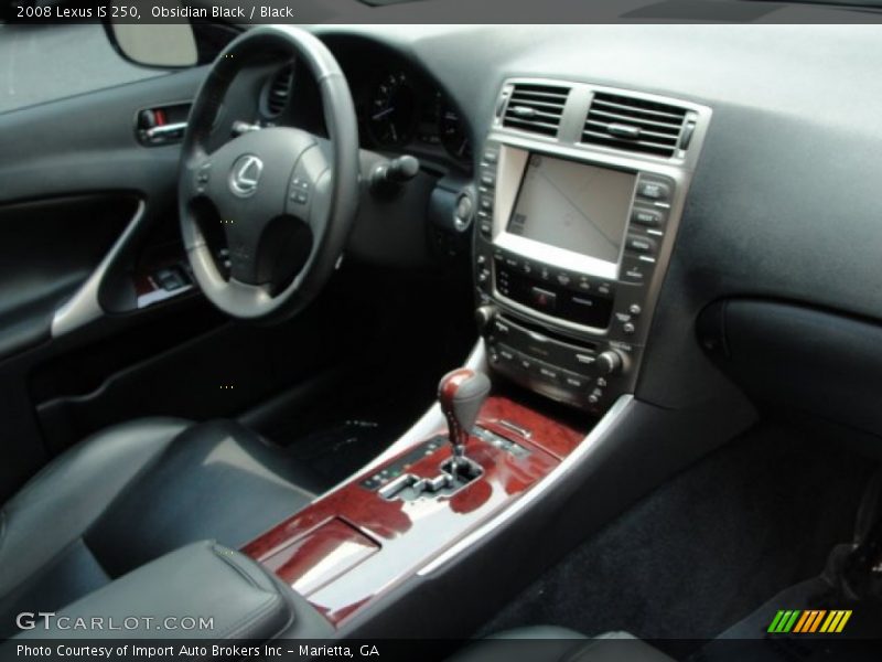 Obsidian Black / Black 2008 Lexus IS 250