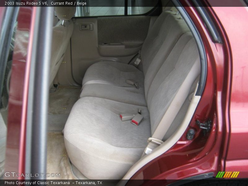 Currant Red / Beige 2003 Isuzu Rodeo S V6