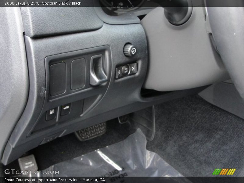 Obsidian Black / Black 2008 Lexus IS 250