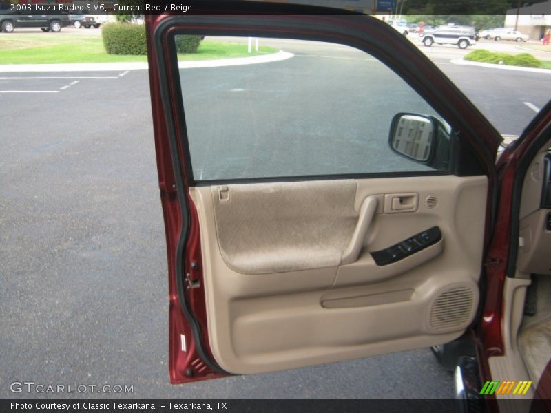 Currant Red / Beige 2003 Isuzu Rodeo S V6