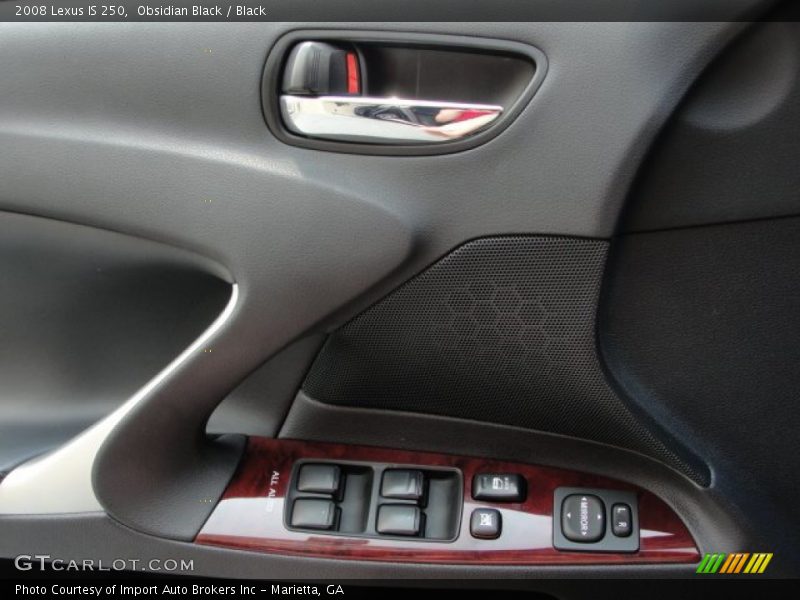 Obsidian Black / Black 2008 Lexus IS 250