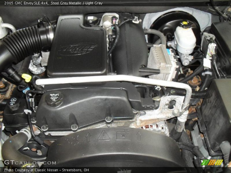 Steel Grey Metallic / Light Gray 2005 GMC Envoy SLE 4x4