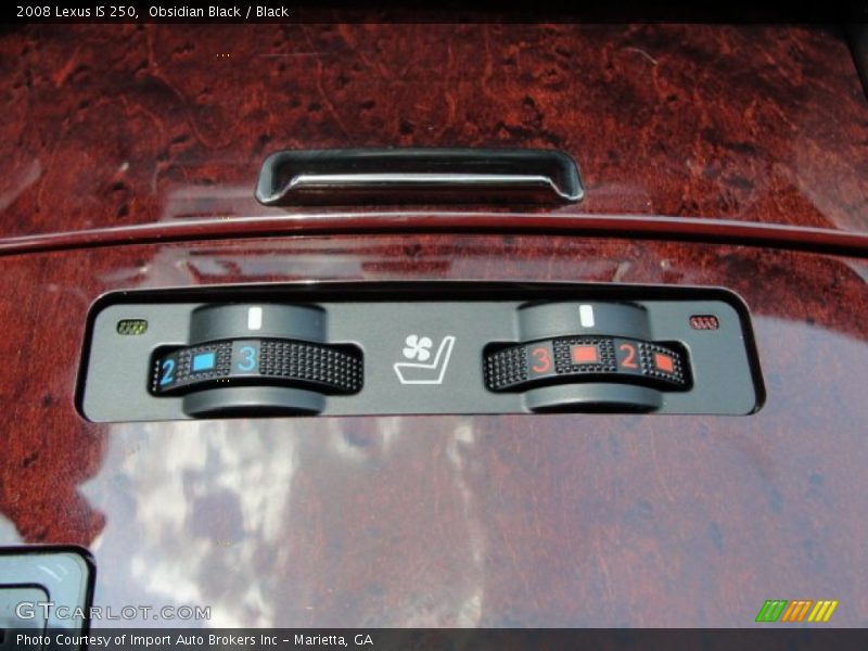 Obsidian Black / Black 2008 Lexus IS 250