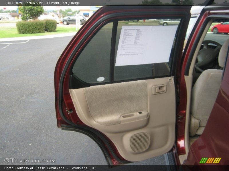 Currant Red / Beige 2003 Isuzu Rodeo S V6
