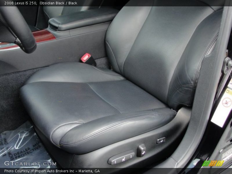 Obsidian Black / Black 2008 Lexus IS 250