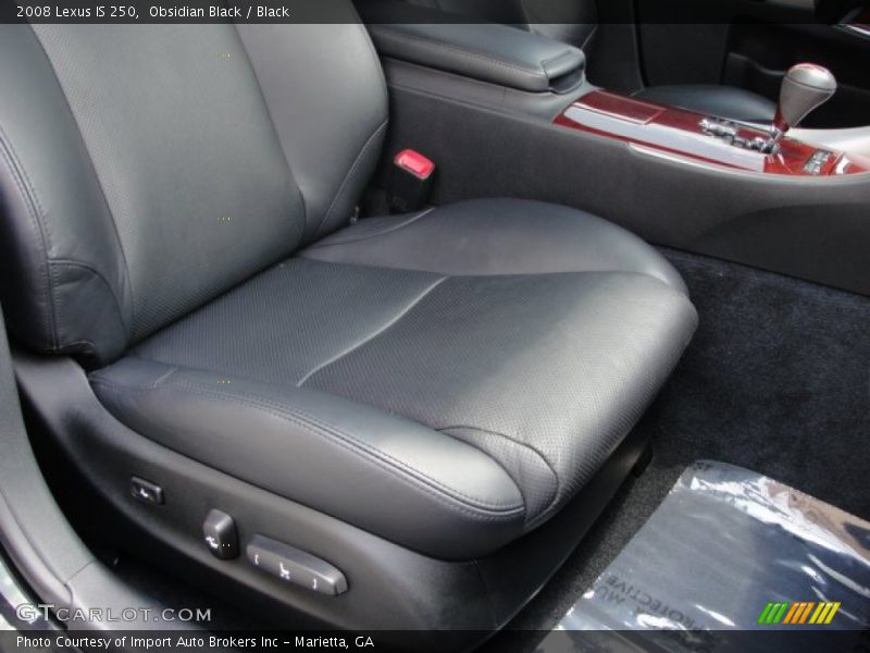 Obsidian Black / Black 2008 Lexus IS 250
