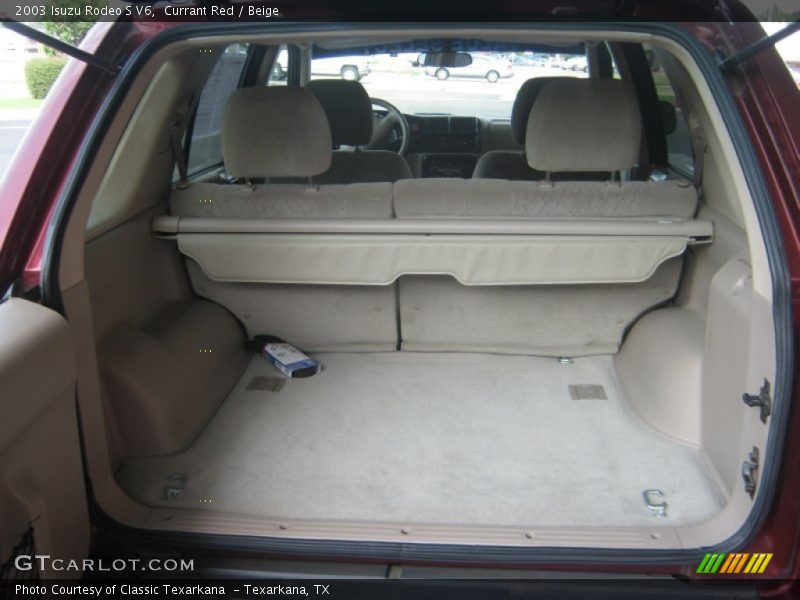 Currant Red / Beige 2003 Isuzu Rodeo S V6