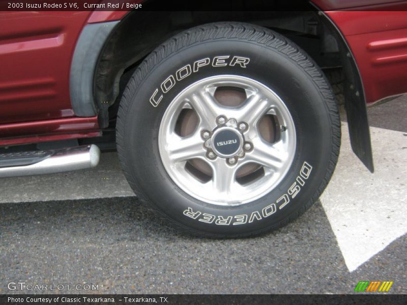 Currant Red / Beige 2003 Isuzu Rodeo S V6