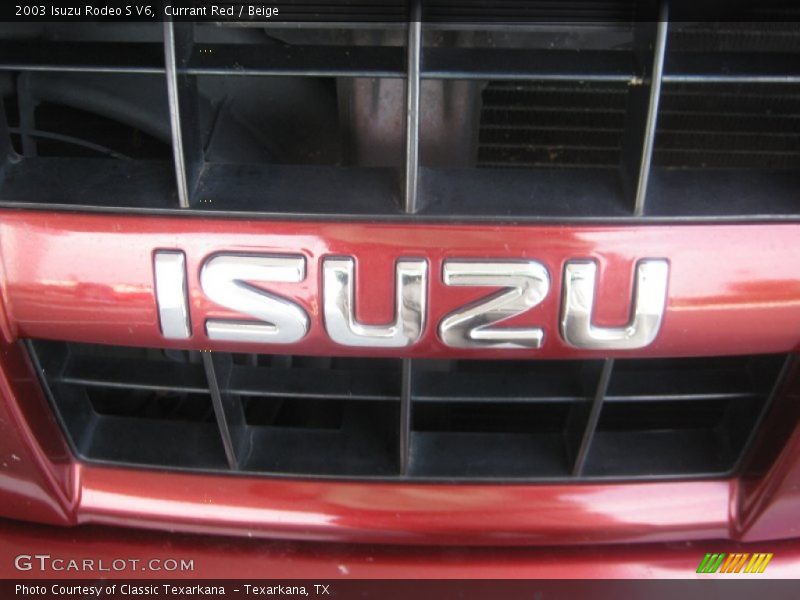 Currant Red / Beige 2003 Isuzu Rodeo S V6