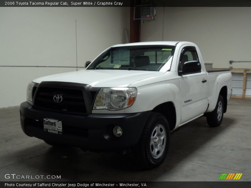 Super White / Graphite Gray 2006 Toyota Tacoma Regular Cab