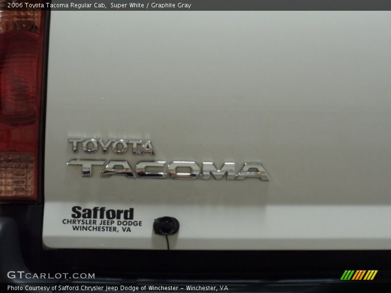 Super White / Graphite Gray 2006 Toyota Tacoma Regular Cab