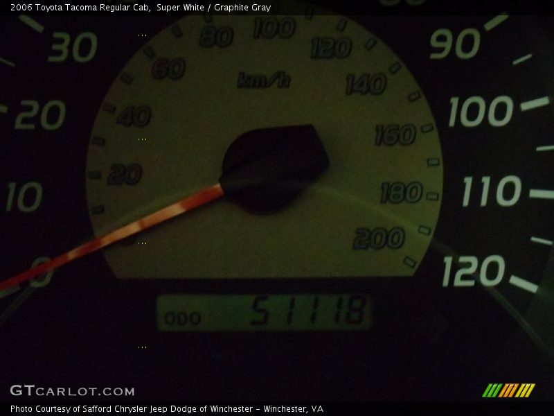 Super White / Graphite Gray 2006 Toyota Tacoma Regular Cab