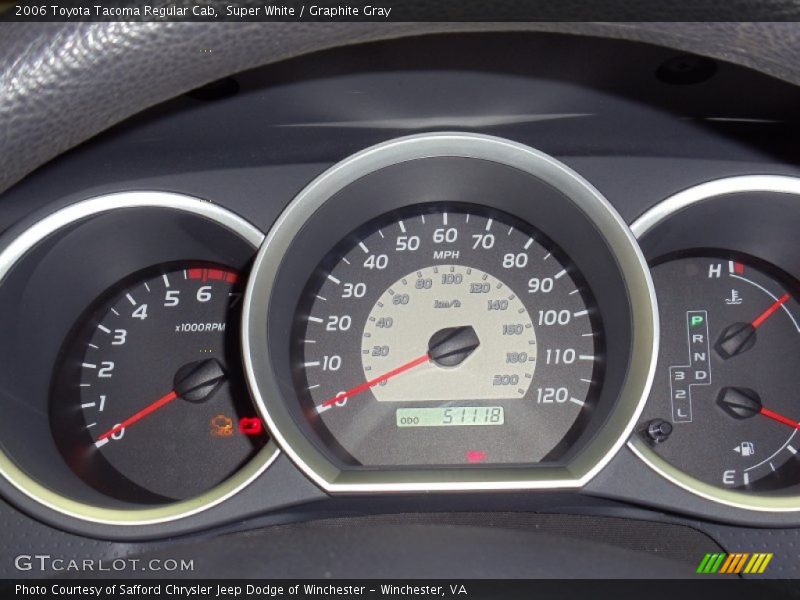 Super White / Graphite Gray 2006 Toyota Tacoma Regular Cab