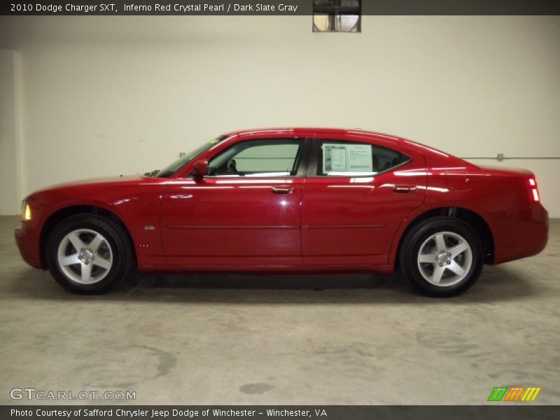 Inferno Red Crystal Pearl / Dark Slate Gray 2010 Dodge Charger SXT