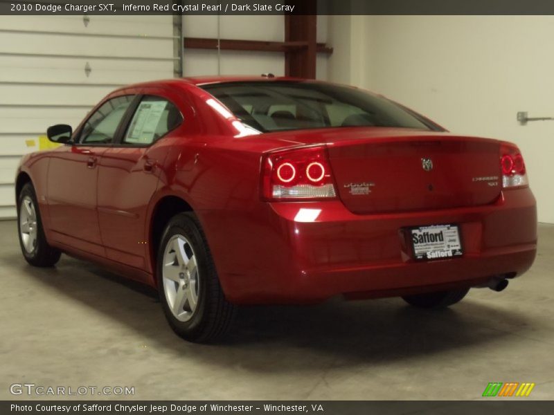 Inferno Red Crystal Pearl / Dark Slate Gray 2010 Dodge Charger SXT