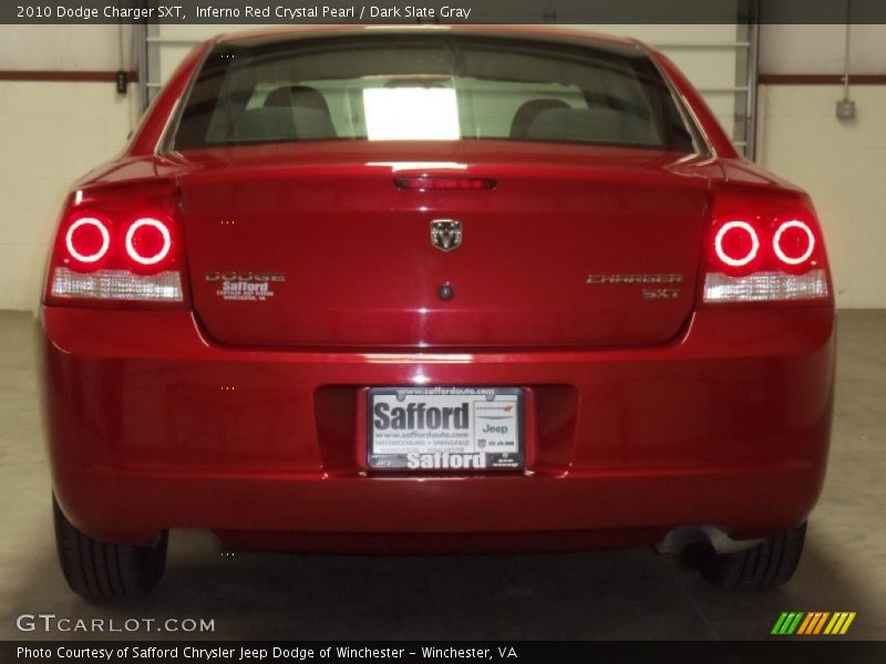 Inferno Red Crystal Pearl / Dark Slate Gray 2010 Dodge Charger SXT