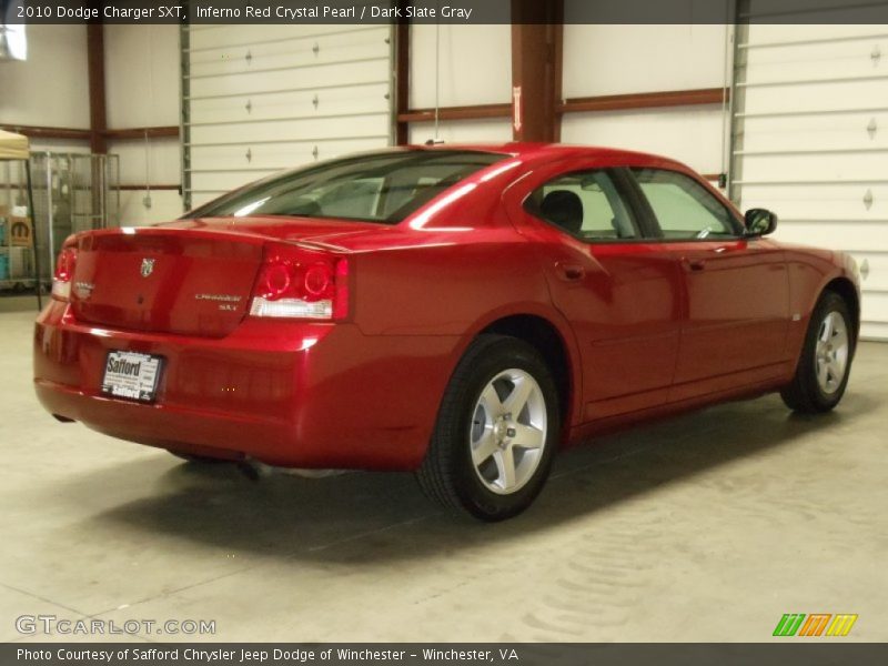 Inferno Red Crystal Pearl / Dark Slate Gray 2010 Dodge Charger SXT