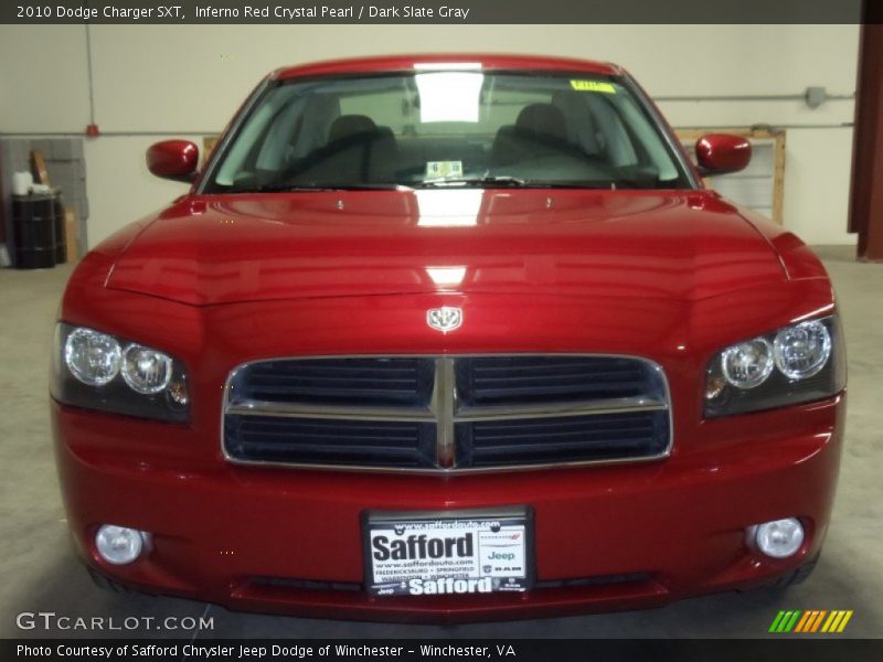 Inferno Red Crystal Pearl / Dark Slate Gray 2010 Dodge Charger SXT