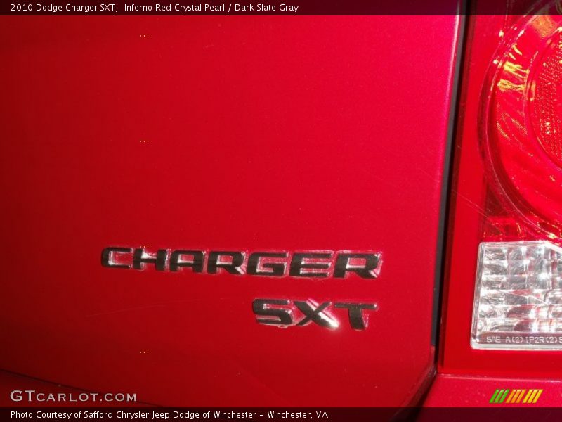 Inferno Red Crystal Pearl / Dark Slate Gray 2010 Dodge Charger SXT