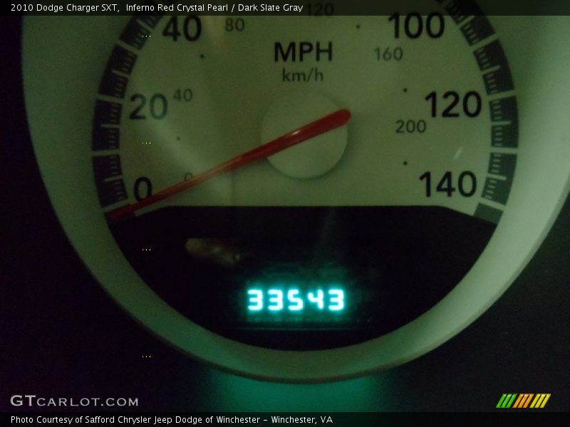 Inferno Red Crystal Pearl / Dark Slate Gray 2010 Dodge Charger SXT