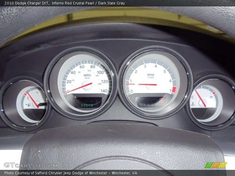 Inferno Red Crystal Pearl / Dark Slate Gray 2010 Dodge Charger SXT