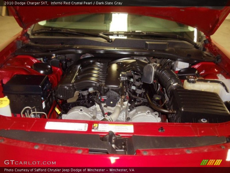 Inferno Red Crystal Pearl / Dark Slate Gray 2010 Dodge Charger SXT