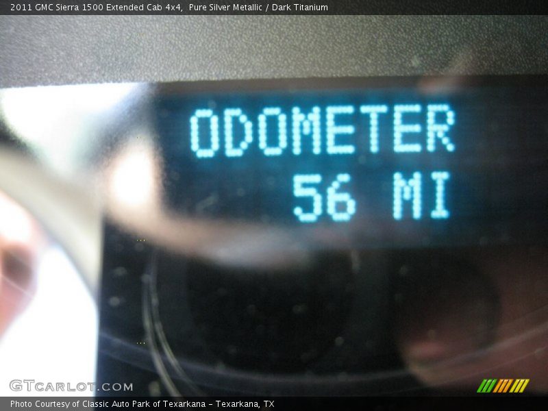 Pure Silver Metallic / Dark Titanium 2011 GMC Sierra 1500 Extended Cab 4x4