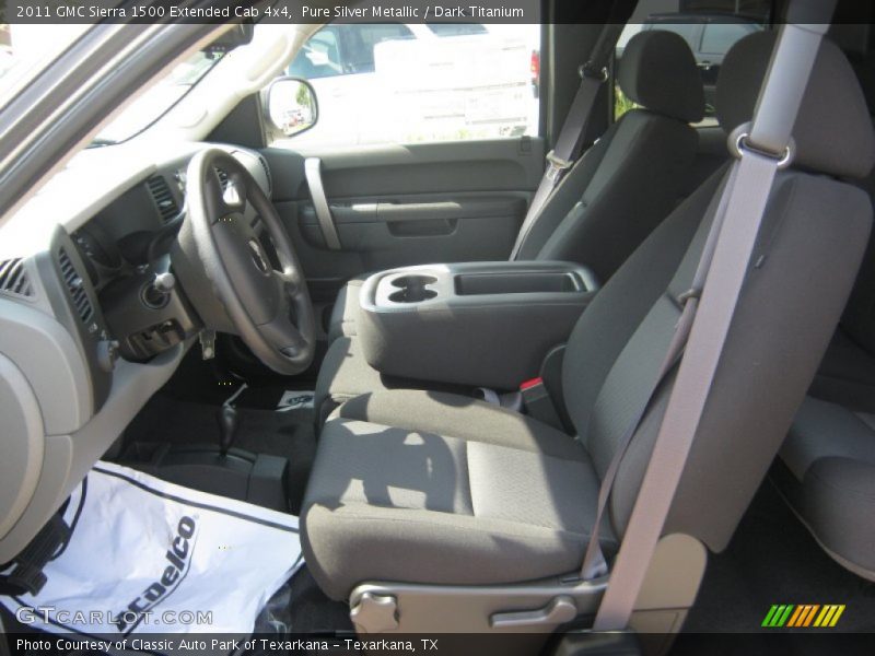 Pure Silver Metallic / Dark Titanium 2011 GMC Sierra 1500 Extended Cab 4x4