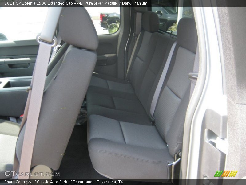 Pure Silver Metallic / Dark Titanium 2011 GMC Sierra 1500 Extended Cab 4x4