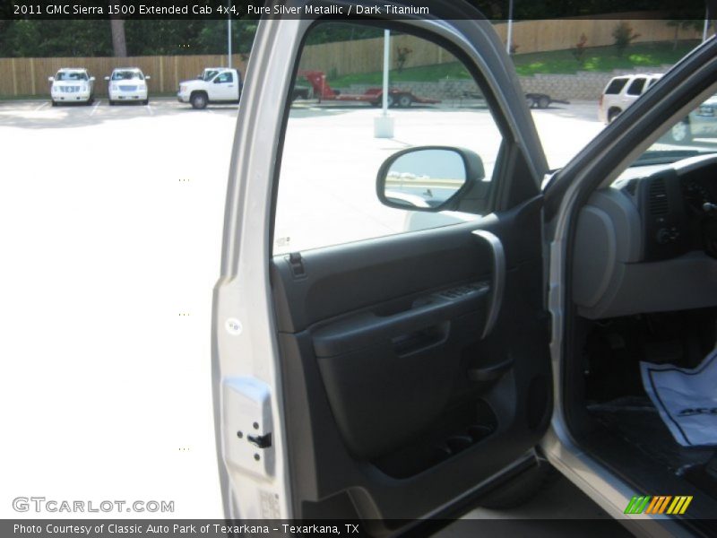 Pure Silver Metallic / Dark Titanium 2011 GMC Sierra 1500 Extended Cab 4x4