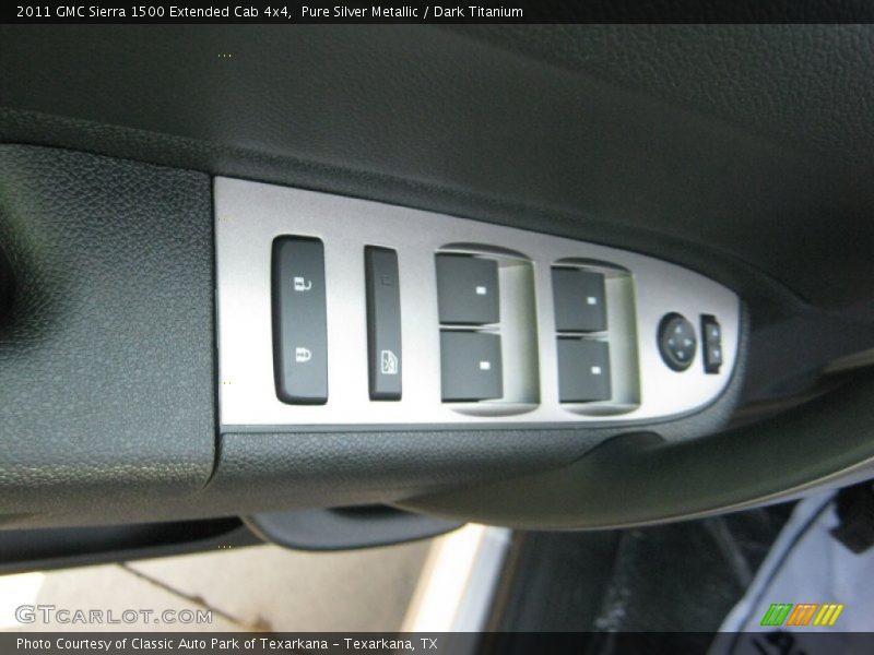 Pure Silver Metallic / Dark Titanium 2011 GMC Sierra 1500 Extended Cab 4x4