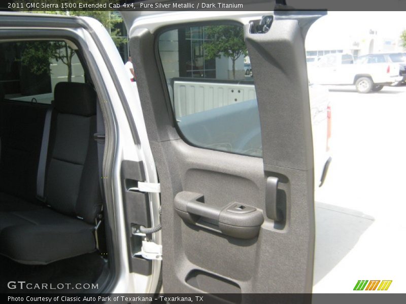 Pure Silver Metallic / Dark Titanium 2011 GMC Sierra 1500 Extended Cab 4x4