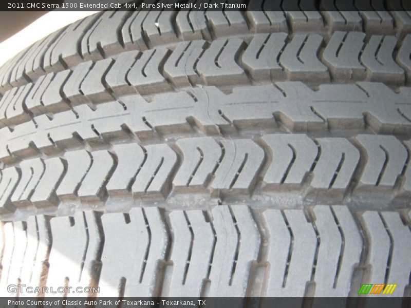 Pure Silver Metallic / Dark Titanium 2011 GMC Sierra 1500 Extended Cab 4x4