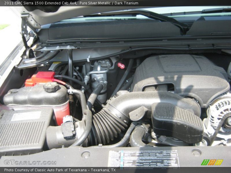 Pure Silver Metallic / Dark Titanium 2011 GMC Sierra 1500 Extended Cab 4x4