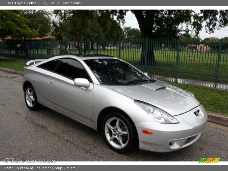 Liquid Silver / Black 2001 Toyota Celica GT-S