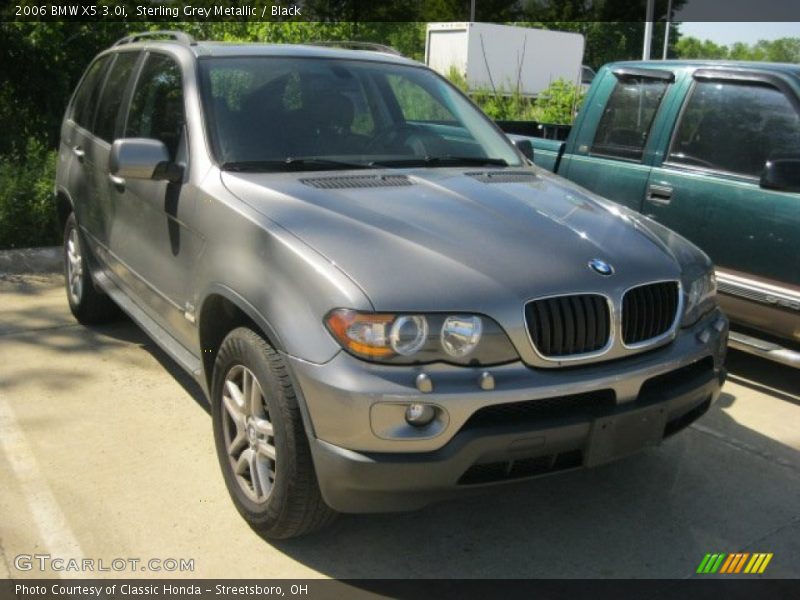 Sterling Grey Metallic / Black 2006 BMW X5 3.0i