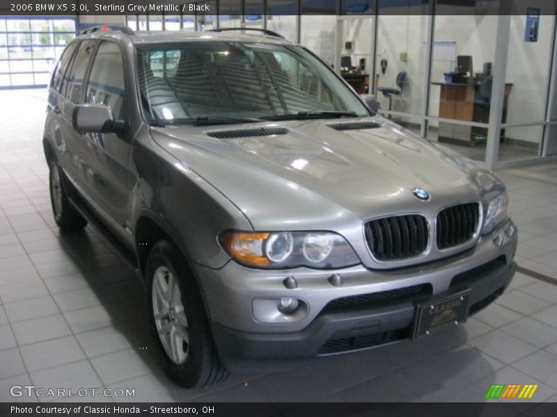 Sterling Grey Metallic / Black 2006 BMW X5 3.0i