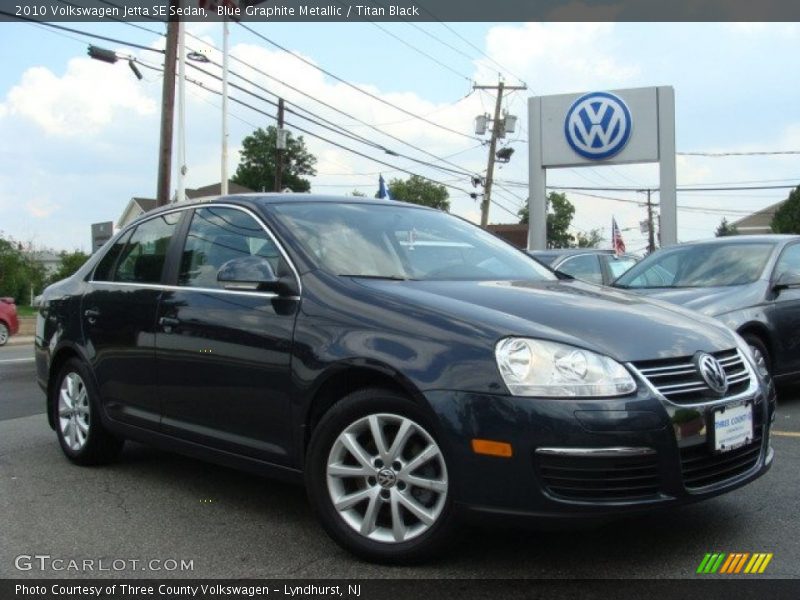 Blue Graphite Metallic / Titan Black 2010 Volkswagen Jetta SE Sedan