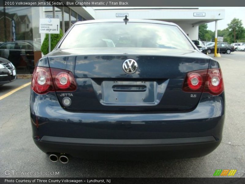 Blue Graphite Metallic / Titan Black 2010 Volkswagen Jetta SE Sedan